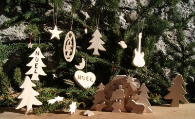 handgemaakte natuur kerstversiering