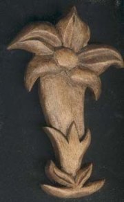gentiaan gesneden hout