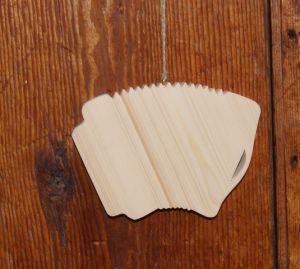 Massief houten accordeon ht15cm bruiloft muziek decoratie