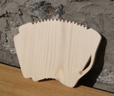 Massief houten accordeon ht15cm bruiloft muziek decoratie