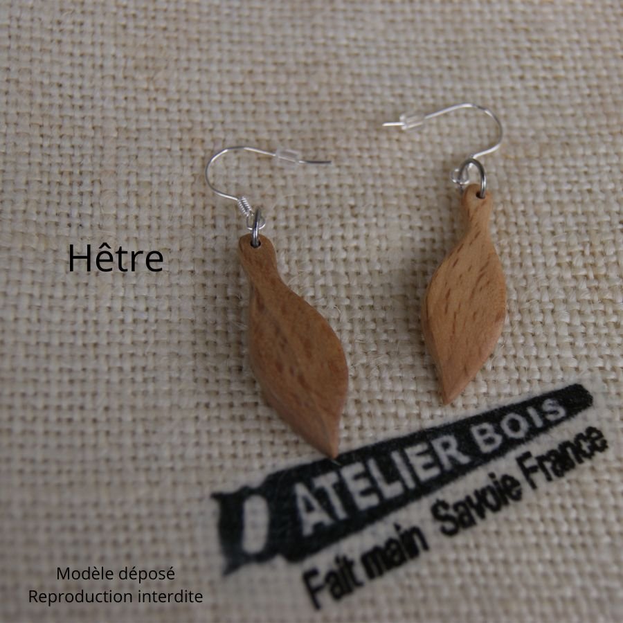sieraden oorbellen hout handwerk as