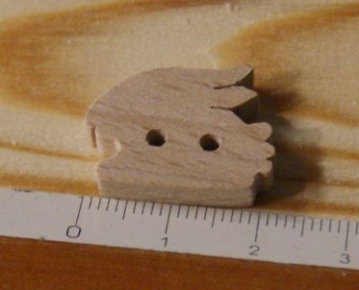 Knoop konijn 22mm massief hout handgemaakt 