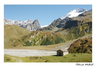 Ansichtkaart Gliere meer, Champagny en vanoise in de zomer