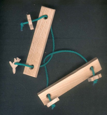 Bosbok puzzel Hout en touw