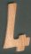 Nummer 4, hoogte 8cm, gemaakt van massief Beukenhout, handgesneden, te verlijmen