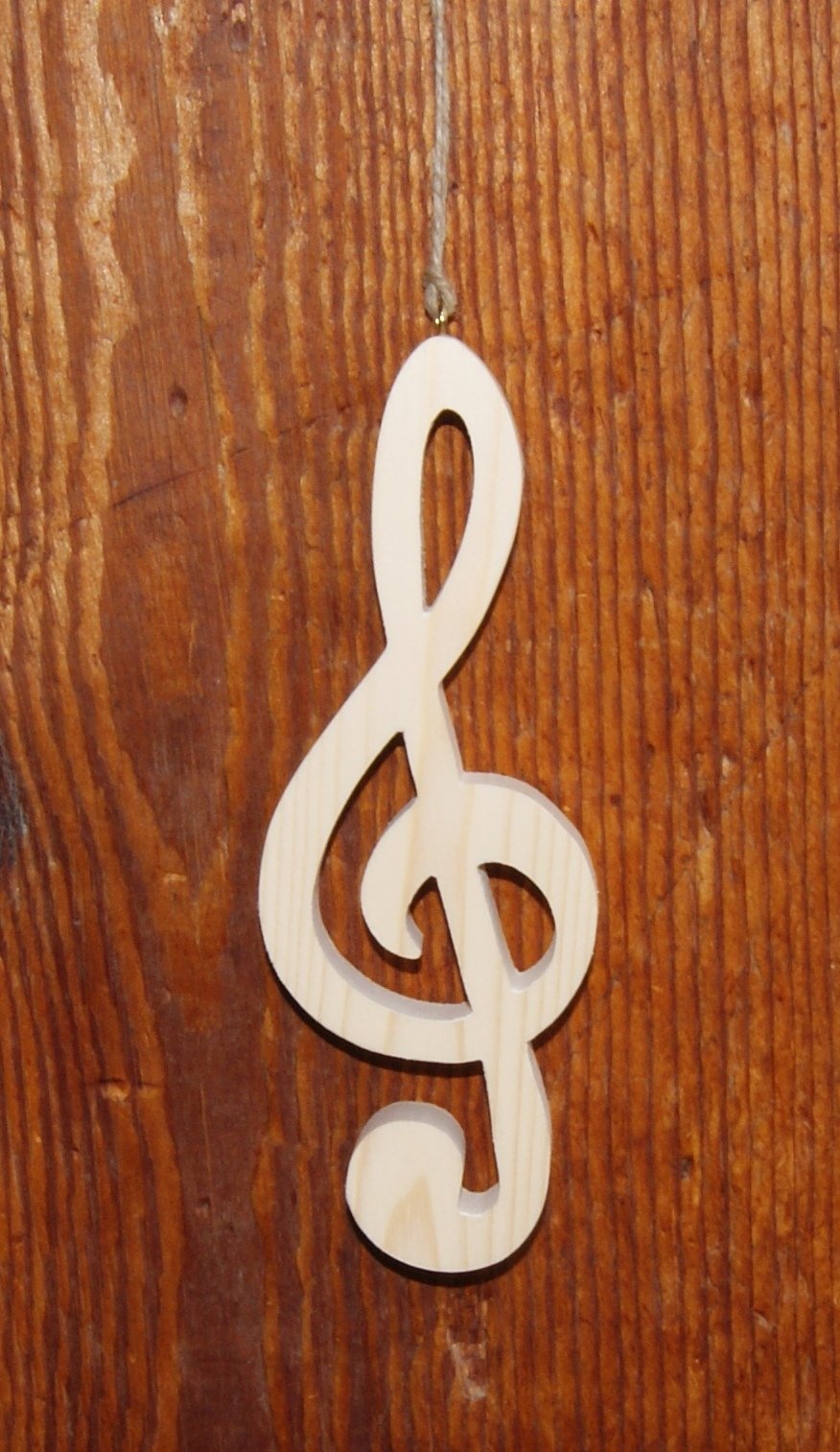 Massief houten dreg 20 cm voor muziekinterieur, tafeldecoratie, muzikantencadeau