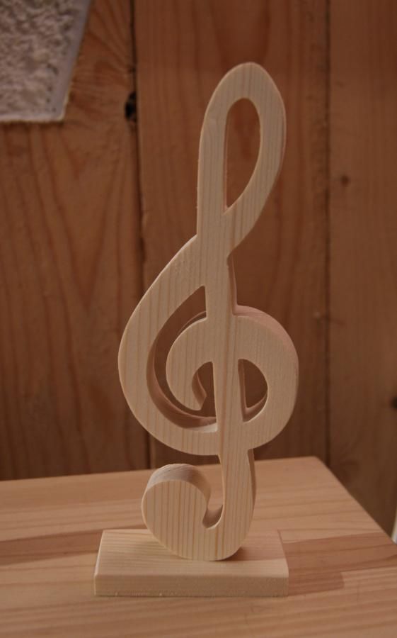 Massief houten dreg 20 cm voor muziekinterieur, tafeldecoratie, muzikantencadeau
