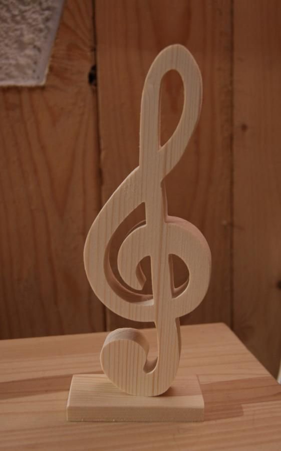 Massief houten dreg 20 cm voor muziekinterieur, tafeldecoratie, muzikantencadeau