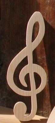 Massief houten dreg 20 cm voor muziekinterieur, tafeldecoratie, muzikantencadeau