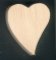 Houten hart 5 x 5,5 cm schuine vorm