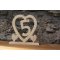 Houten huwelijkshart, 5 jaar huwelijk, origineel decoratiegeschenk, handgemaakt, houten huwelijkscadeau idee