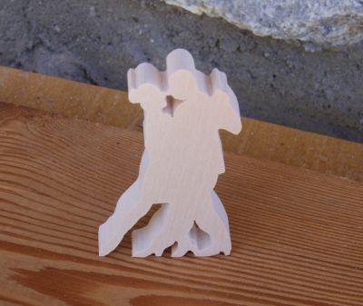 Handgemaakte massief esdoornhouten bolero danseressen lg 7cm dik 7mm
