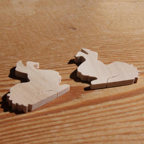 konijn beeldje om te versieren, lijm miniatuur creatieve vrije tijd