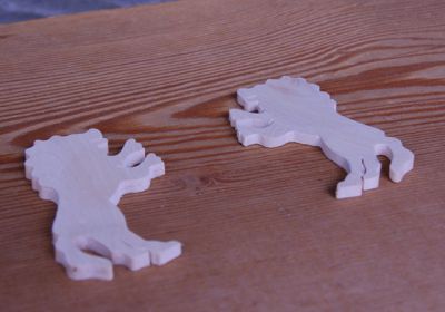 leeuw beeldje dikte 3mm te versieren en te plakken miniaturen creatieve vrije tijd verfraaiing scrapbooking handgemaakt massief hout
