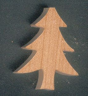 beeldje miniatuur dennenboom 3mm om te versieren en decoratie scrapbook natuur, bos, boom, berg, kerst te plakken