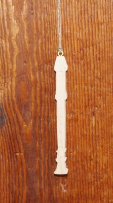 Houten blokfluit 15cm, handgemaakt, decoratie, fluitistengeschenk