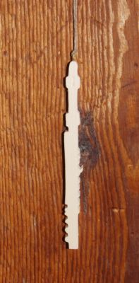 massief sparren dwarsfluit ht15cm muziekdecoratie