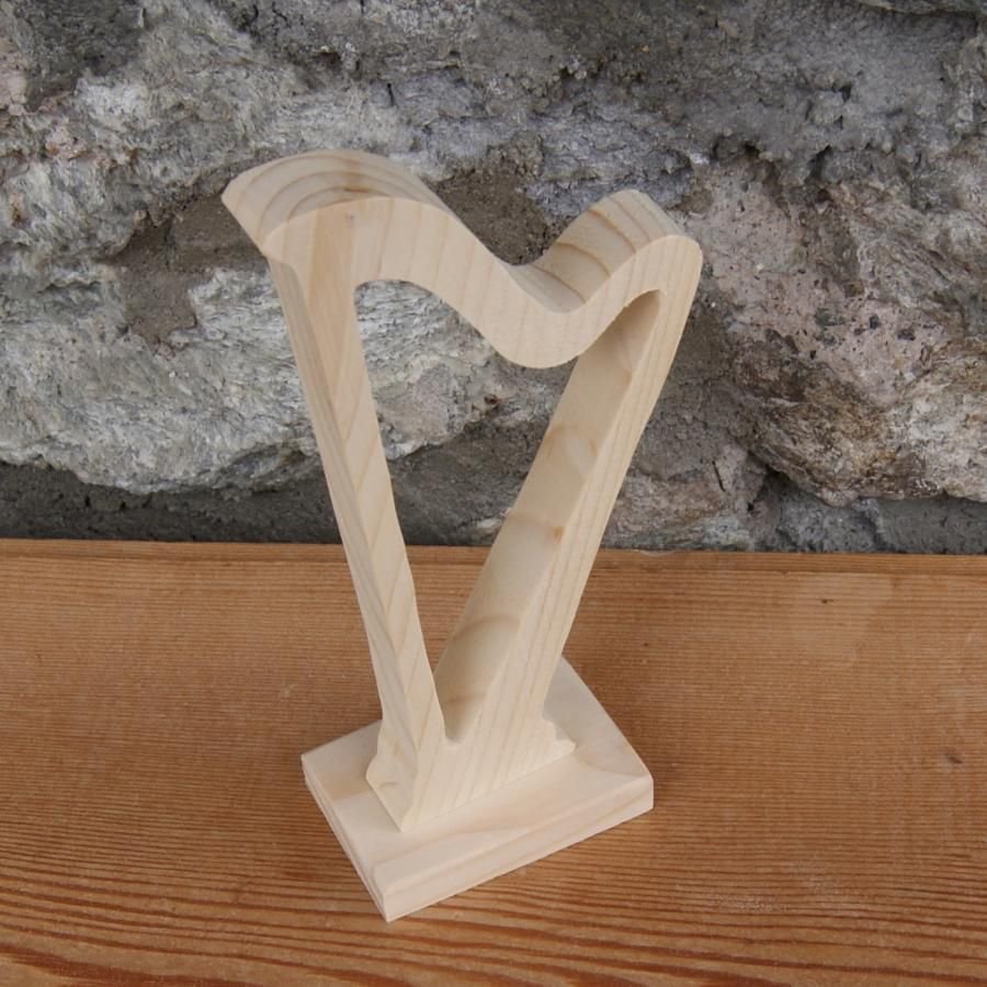 harp op voet bruiloft decoratie muziek handgemaakt massief hout harpist cadeau