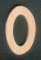 Houten letter O hoogte 5 cm om te plakken