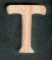 32 lettres en 2.5 cm + 1 Lettre T en bois hauteur 5 cm, a peindre a coller