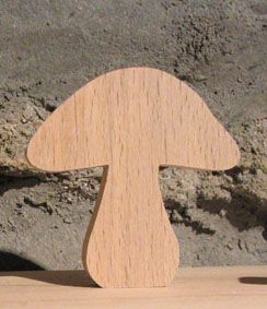 paddestoel plaatskaart bos of natuur thema