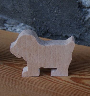 hond plaatskaart dierenthema bruiloft of boerderij handgemaakt massief hout