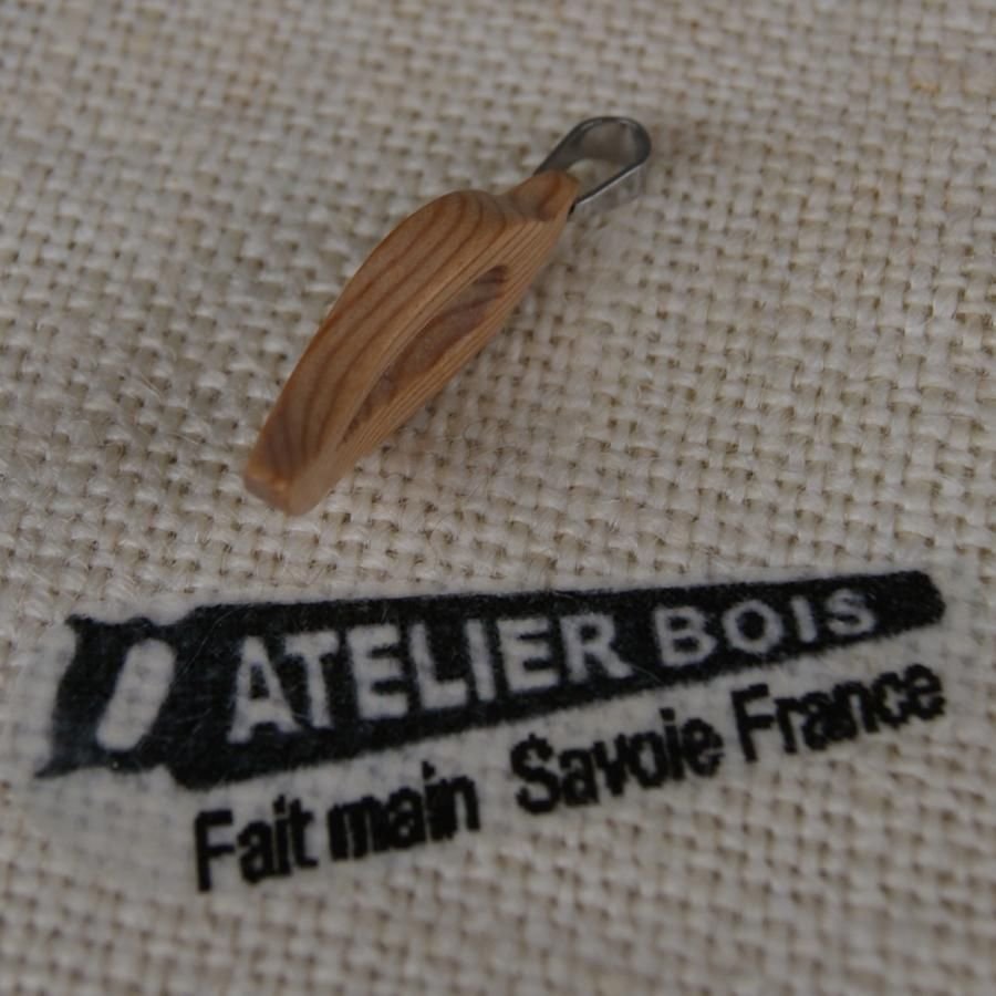Handgemaakte meleze houten bladset, oorbellen en hanger