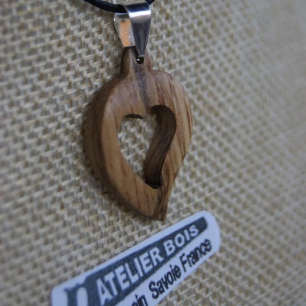 eiken hart hanger, hout bruiloft, valentijnsdag, hout en natuur sieraden, handgemaakt