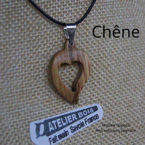 hanger hout bruiloft sieraden en natuur hart uitgesneden, kersenhout, handgemaakt, valentijnsdag cadeau idee, hout bruiloft
