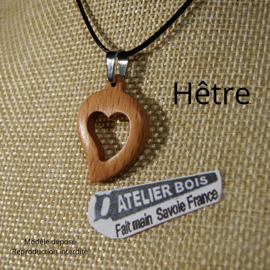 hanger hout bruiloft sieraden en natuur hart uitgesneden, kersenhout, handgemaakt, valentijnsdag cadeau idee, hout bruiloft