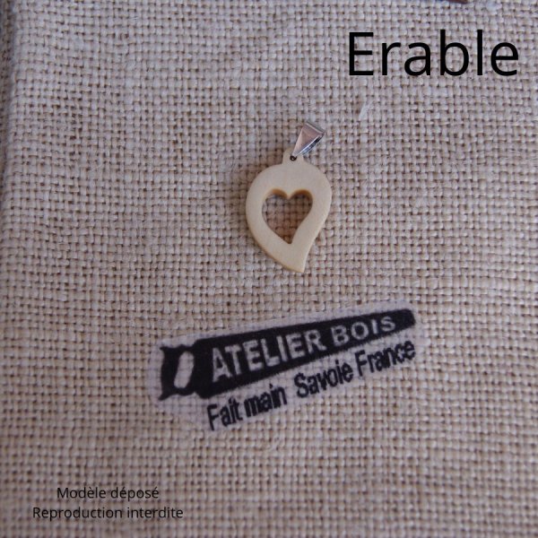 hanger hout bruiloft sieraden en natuur hart uitgesneden, kersenhout, handgemaakt, valentijnsdag cadeau idee, hout bruiloft