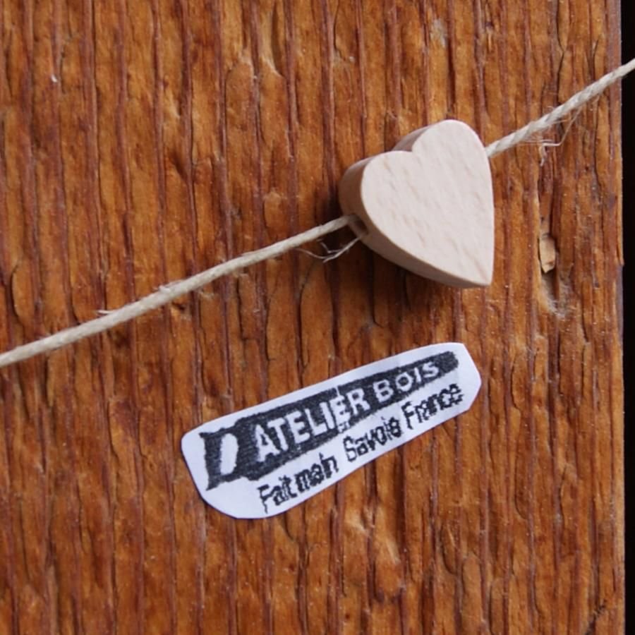 massief houten kraal hart H om ketting kind creatieve vrije tijd te versieren