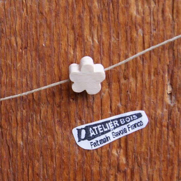 massief houten kraal bloem te schilderen kind ketting, slinger, handgemaakt