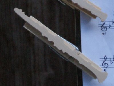 klarinet muziekclip handgemaakt van massief hout, cadeau voor klarinetspelers