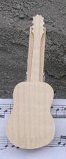 muziekclip gitaar cadeau muzikant gitarist massief hout handgemaakt