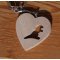 hart en marmot sleutelhanger