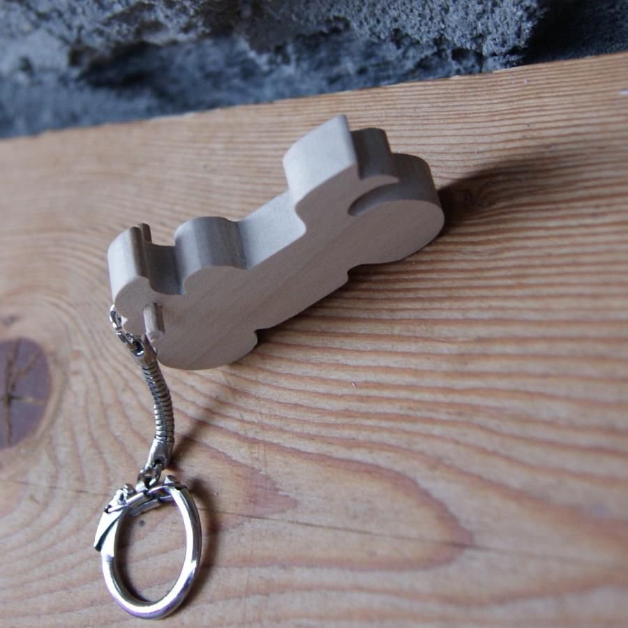 handgemaakte massief houten motor sleutelhanger erable origineel en nuttig geschenk voor motorrijder