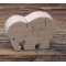 3-delige puzzel olifant massief hout, handgemaakt, savanne dieren