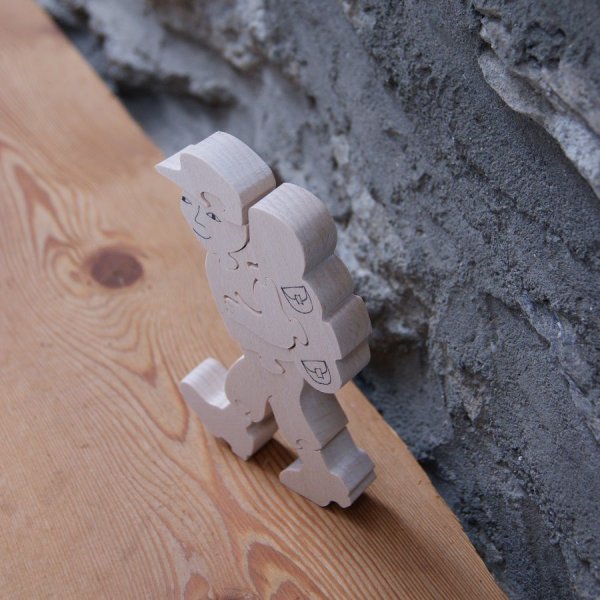  wandelaars puzzel 8 stukken gemaakt van massief beukenhout handgemaakt geschenk wandelen, bergen