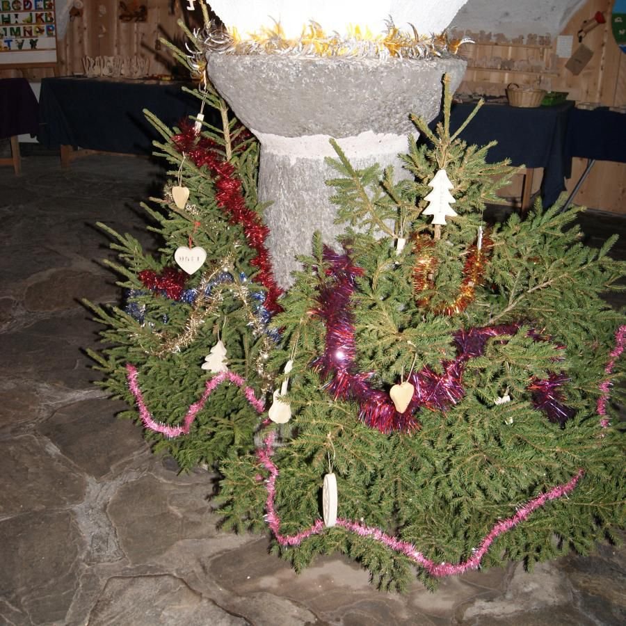 Kerstbal 12 cm in hout
