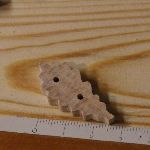 Knoop eikenblad 35mm om te versieren en te naaien massief hout handgemaakte versiering scrapbooking