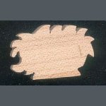 Herisson beeldje, massief houten miniatuur, bos thema, natuur, handgemaakt, scrapbooking versiering