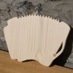 Massief houten accordeon ht15cm bruiloft muziek decoratie