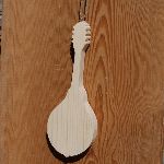 Massief houten mandoline ht15cm, muzikale bruiloft decoratie handgemaakte muzikant geschenk