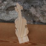houten viool hoogte 20cm interieurdecoratie, feestelijk tafelstuk, handgemaakt
