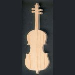 houten cello 15 cm muzikale decoratie, handgemaakt