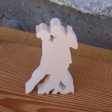 Handgemaakte massief esdoornhouten bolero danseressen lg 7cm dik 7mm