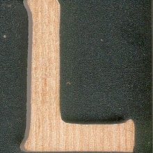 Houten letter L om te schilderen en te lijmen