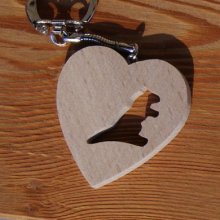 hart en marmot sleutelhanger