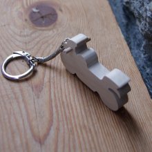 handgemaakte massief houten motor sleutelhanger erable origineel en nuttig geschenk voor motorrijder